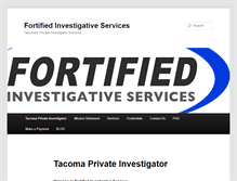 Tablet Screenshot of fortifiedis.com